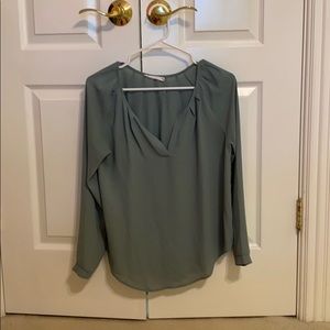 Long sleeve green shirt from Francesca’s
